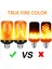 LED Alev Efektli Yangın Ampulü, Yükseltilmiş 4 Mod Titreşen Ateş Noel Süslemeleri Işıkları, Baş Aşağı Efektli E26 Taban Alev Ampulü (2 Paket) (Yurt Dışından) 3
