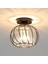 Modern Kristal Tavan Işık E27 LED Tavan Işık Mini Kristal Avize Mutfak Yemek Odası Yatak Odası Koridor Giriş Yolu Için (Siyah) (Yurt Dışından) 1