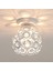 Modern Beyaz Kristal Tavan Lambası, Mini Yarı Gömme Montajlı Kristal Avize E27 Iç Mekan Aydınlatma, Oturma Odası, Sundurma, Koridor Için Uygundur (Yurt Dışından) 1