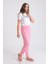 Pınkmark Kadın Beli Lastikli Rahat Kesim Pamuklu Battal Büyük Beden Pijama Altı PMPT25695 2