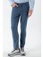 Erkek Marine Zena Pamuk 5 Cep Slim Fit Jean Pantolon 3