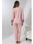 Fawn 3012 Peluş Welsoft Polar Kışlık Yumoş Kadın Pijama Takımı 5