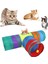 Katlanabilir 3 Yönlü Kedi Oyun Tüneli 80 cm Gökkuşağı 3