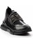 Siyah Siyah Streç Kadın Sneaker K01413055209 3