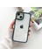iPhone 15 Plus Uyumlu Kılıf Metal Tuş ve Kamera Çerçeveli Arkası Sararmaz Şeffaf Kenarları Renkli 3