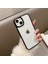 iPhone 15 Plus Uyumlu Kılıf Metal Tuş ve Kamera Çerçeveli Arkası Sararmaz Şeffaf Kenarları Renkli 4