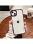iPhone 15 Plus Uyumlu Kılıf Metal Tuş ve Kamera Çerçeveli Arkası Sararmaz Şeffaf Kenarları Renkli 1