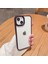 iPhone 15 Plus Uyumlu Kılıf Metal Tuş ve Kamera Çerçeveli Arkası Sararmaz Şeffaf Kenarları Renkli 4