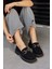 Toty Siyah Süet Deri Kadın Loafer 1