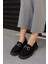 Toty Siyah Süet Deri Kadın Loafer 5