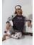 F5009 Peluş Welsoft Polar Kışlık Yumoş Kadın Pijama Takımı 4
