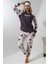 F5009 Peluş Welsoft Polar Kışlık Yumoş Kadın Pijama Takımı 1