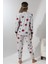 F5009 Peluş Welsoft Polar Kışlık Yumoş Kadın Pijama Takımı 5