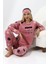 F5009 Peluş Welsoft Polar Kışlık Yumoş Kadın Pijama Takımı 4
