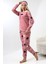 F5009 Peluş Welsoft Polar Kışlık Yumoş Kadın Pijama Takımı 5