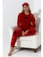 F5009 Peluş Welsoft Polar Kışlık Yumoş Kadın Pijama Takımı 5