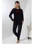 F5009 Peluş Welsoft Polar Kışlık Yumoş Kadın Pijama Takımı 3