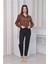 Yeni Sezon Crop Model Kaşe Ceket Kahverengi 3