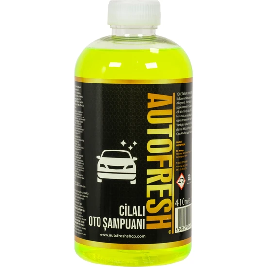 Auto Fresh Autofresh Araç Konsantre Cilalı Oto Araba Yıkama Şampuanı 410 ml Sünger Hediyeli