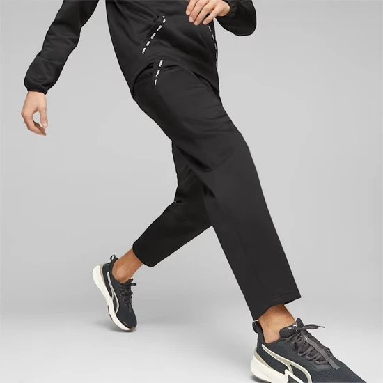 Puma Puma Fit Taped Pwrfleece Jogger Siyah Erkek Eşofman Üstü