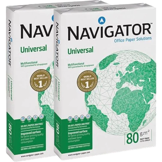 Navigator A4 Fotokopi Kağıdı 80GR 2'li Paket 1000 Sayfa