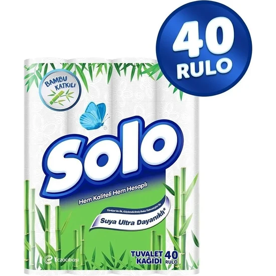 Solo Tuvalet Kağıdı Bambu Katkılı 40'lı
