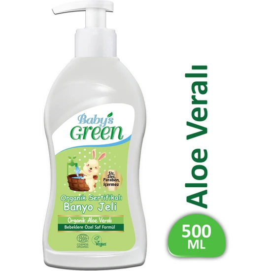 Baby's Green Organik Aloe Veralı Banyo Jeli 500ML Ecocosmos