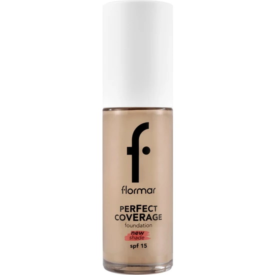 Flormar Perfect Coverage Yüksek Pigmentli & Yarı Parlak Bitişli Spf15 Fondöten