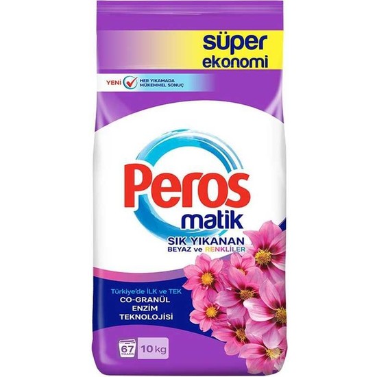 Peros Matik Sıvı Çamaşır Deterjan 10 kg Sık Yıkananlar İçin Ekonomik Çözüm