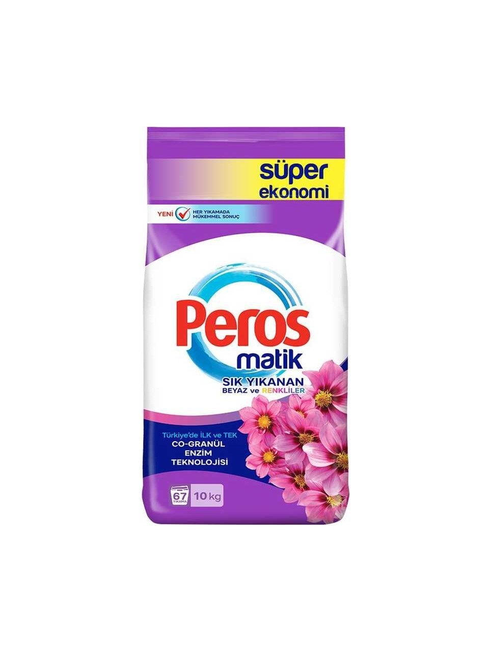 Peros Matik Toz Çamaşır Deterjan 10 kg Sık Yıkananlar İçin Ekonomik Çözüm