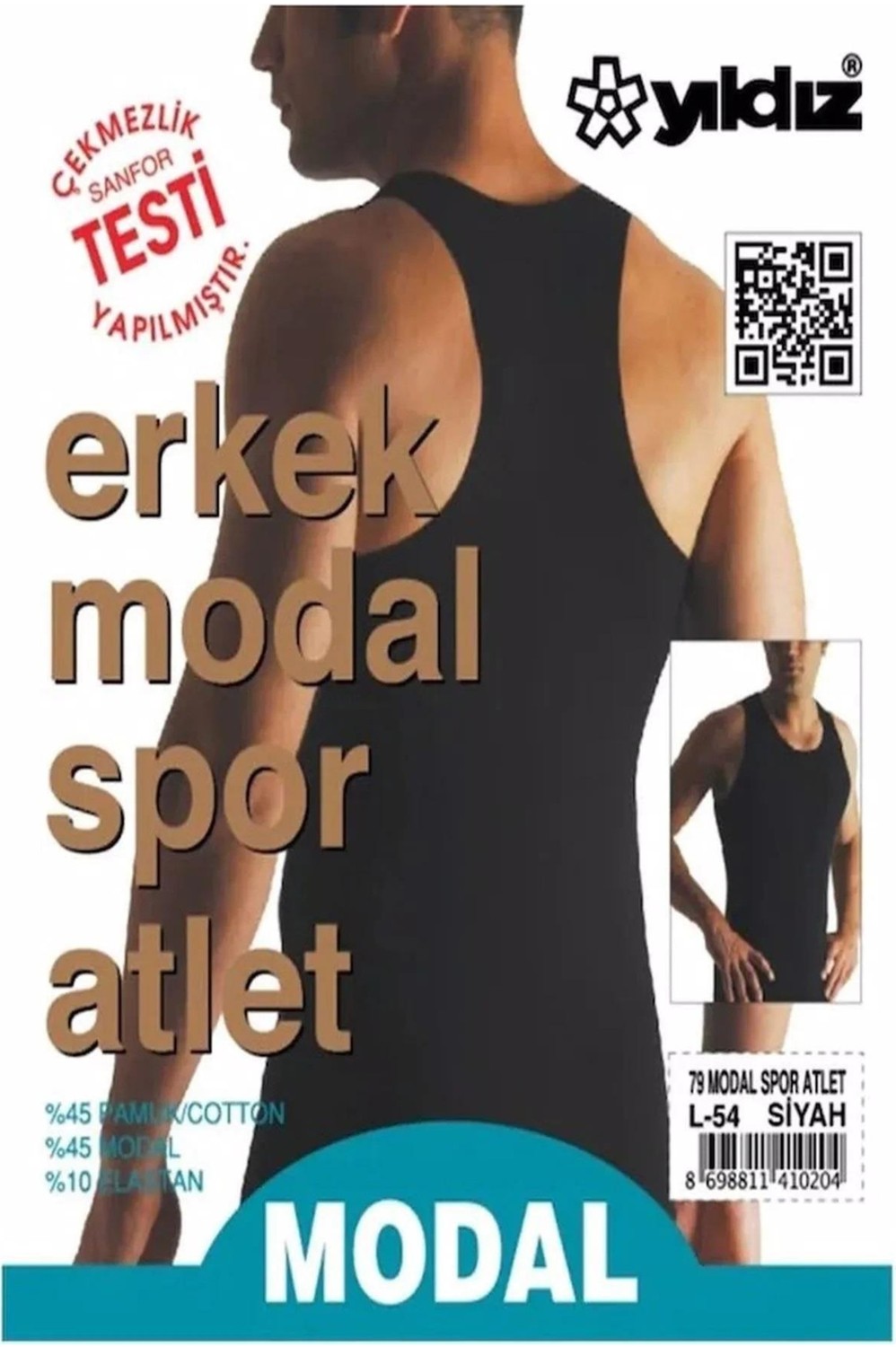 Yıldız Erkek Modal Likralı Spor Atlet 77/79 - 6 Adet görsel 3