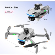 Piha S135 Pro Gps Drone 2k Hd 5g Wı-Fı Lazer Engelden Kaçınma Çift Kameralı Beni Takip Et Modu