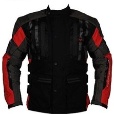 Venom Tourex Touring Siyah-Kırmızı Motosiklet Ceketi(KALIPLAR DARDIR)