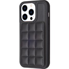 Forestl Digital Iphone 14 Pro Pu Deri Kaplamalı Tpu Kickstand Cover-Black Için Kart Tutucu Telefon Kılıfı (Yurt Dışından)