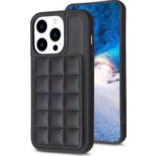 Forestl Digital Iphone 14 Pro Pu Deri Kaplamalı Tpu Kickstand Cover-Black Için Kart Tutucu Telefon Kılıfı (Yurt Dışından)