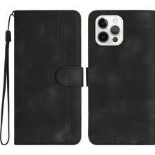 Forestl Digital Iphone 14 Pro Baskılı Deri Telefon Kapağı Anti-Drop Cüzdan Standı Case-Black Için (Yurt Dışından)