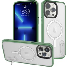 Forestl Digital Iphone 14 Pro Fall Anti-Fall Phone Kılıfı Için Sabit Pc Yumuşak Tpu Akıllı Telefon Kapağı Kickstand-Green (Yurt Dışından)