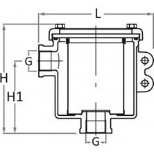 Marintek Deniz Suyu Filtresi Ebat Ø 1"½