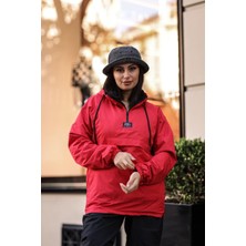 Good Fashion Rahat Kesim Içi Kürklü Kanguru Cep Kadın Yağmurluk Mont