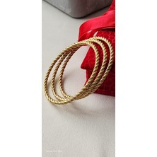 Zülisch Burma Bilezik Çelik Gold