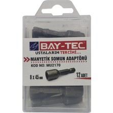 Bay-Tec Manyetik Somun Anahtarı MU2170 8X45 mm (12 Adet)