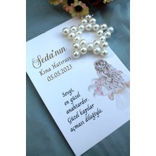 Emtory Home 30 Adet Inci Yıldız Anahtarlık - Kişiye Özel - Kına Hediyesi - Söz Hediye - Bride To Be