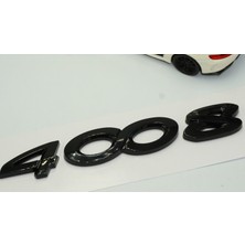 Dk Peugeot 4008 Ön Kaput ve Bagaj 3m 3D Abs Parlak Siyah Yazı Logo