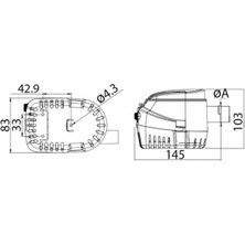 Marintek Europump Iı Otomatik Sintine Pompası 24V 1100 Gl/saat Kapasite