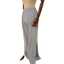 The Sile Fabric Şile Bezi Yırtmaçlı Pantolon