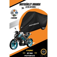 Motobros Cf Moto 250 Nk Siyah Su Geçirmez Dayanıklı Motosiklet Brandası (En Kalın) Kumaş Ömürlük Kullanım