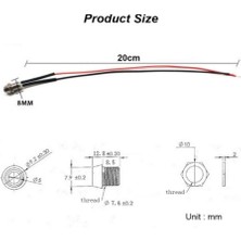 10 Adet 12V LED Direksiyon Araç Gösterge Işıkları (Beş Renk) (Yurt Dışından)