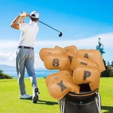 Bahara 10X Golf Baş Örtüsü, Her Iki Tarafta Da No.lu, Iron Club Sarı Için (Yurt Dışından)