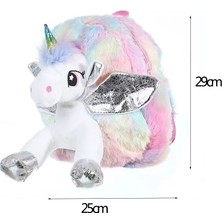 Ascii Zaox  Unicorn Peluş Omuz Çantası