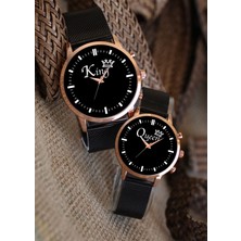 Stony Çift Kol Saatleri Sevgililer Günü Hediyesi King Queen